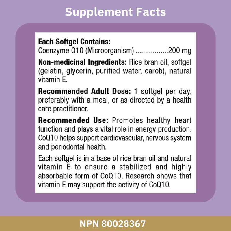 CoQ10 200 mg 60 gels