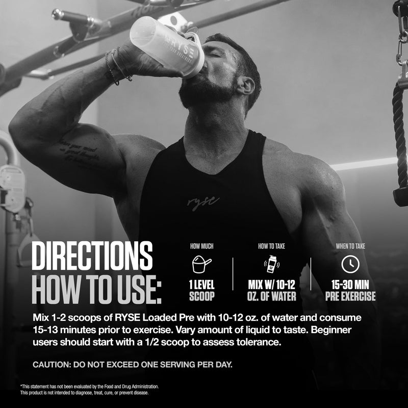 [Australia] - RYSE Loaded Pre Workout Powder - Kool-Aid Tropical Punch - Daily Pre-Workout for Men & Women with 325mg Caffeine, Beta Alanine, and Citrulline for Pump, Focus, and Energy - 30 Servings 