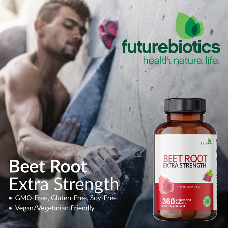 [Australia] - Futurebiotics Beet Root Extra Strength, Non-GMO, 360 Vegetarian Tablets 360 Count (Pack of 1) 