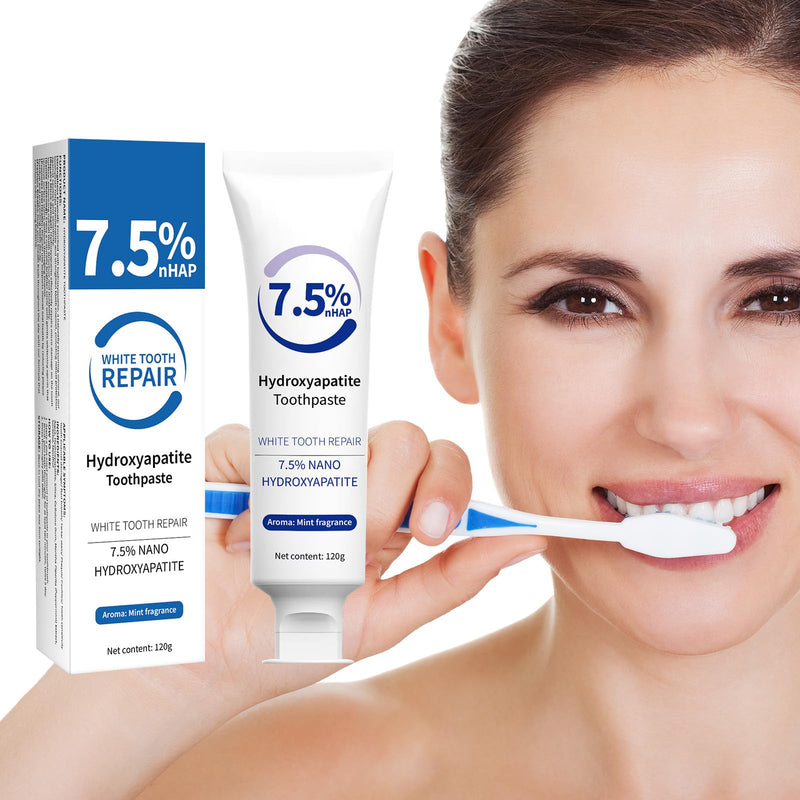Hydroxyapatite Toothpaste SP-6 Probiotic Toothpaste Set for Enamel Protection and Tooth Strengthening Fresh Breath Gum Health Fluoride-Free whitening toothpasteToothpaste for Sensitive Teeth (2)