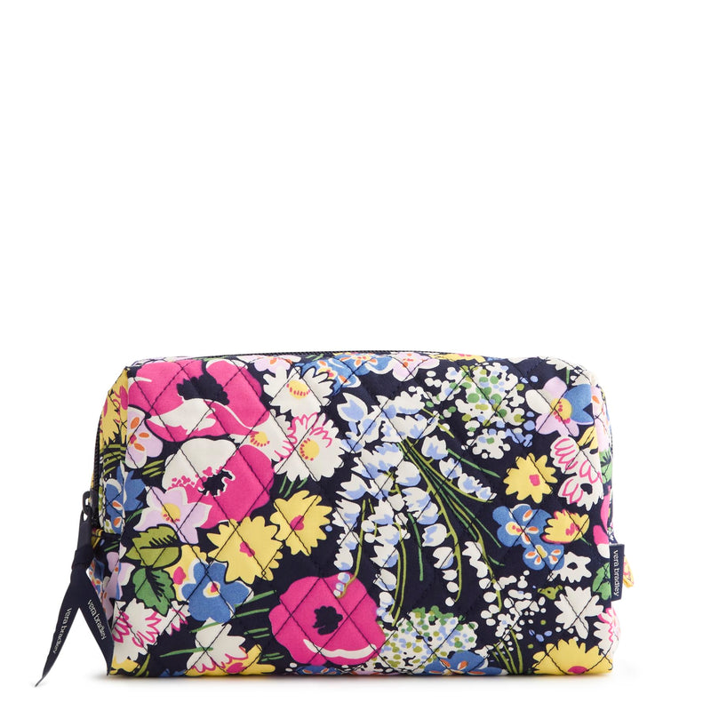 Vera Bradley Women's Premium Cotton Medium Cosmetic Bag – Poppy Fields