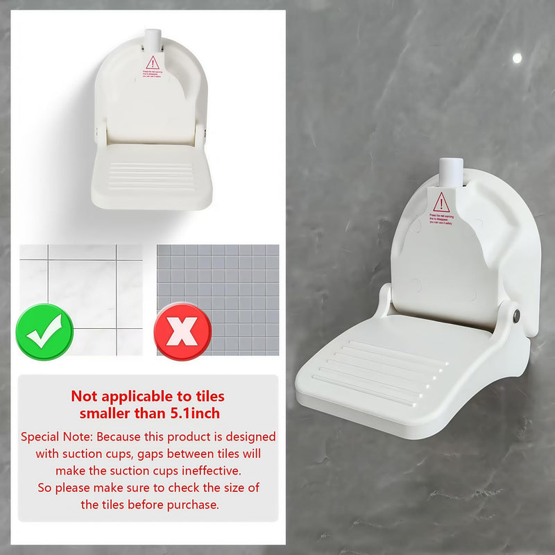 [Australia] - Shower Foot Rest for Shaving Legs,Shower Shaving Foot Rest,Foot Rest for Shower with Powerful Suction Cup,Foldable Shower Shaver Foot Rest Suitable for RV Bathroom,Easy to Carry While Traveling 