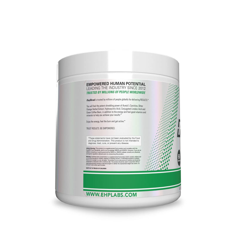 [Australia] - EHP Labs OxyShred Pre Workout Powder - Preworkout Powder with L Glutamine & Acetyl L Carnitine, Energy Boost Drink - Kiwi Strawberry, 60 Servings 