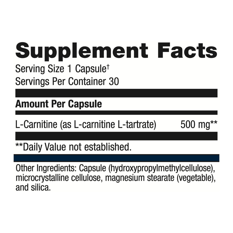[Australia] - Metagenics L-Carnitine - Support for Fat Metabolism* - 30 Count 