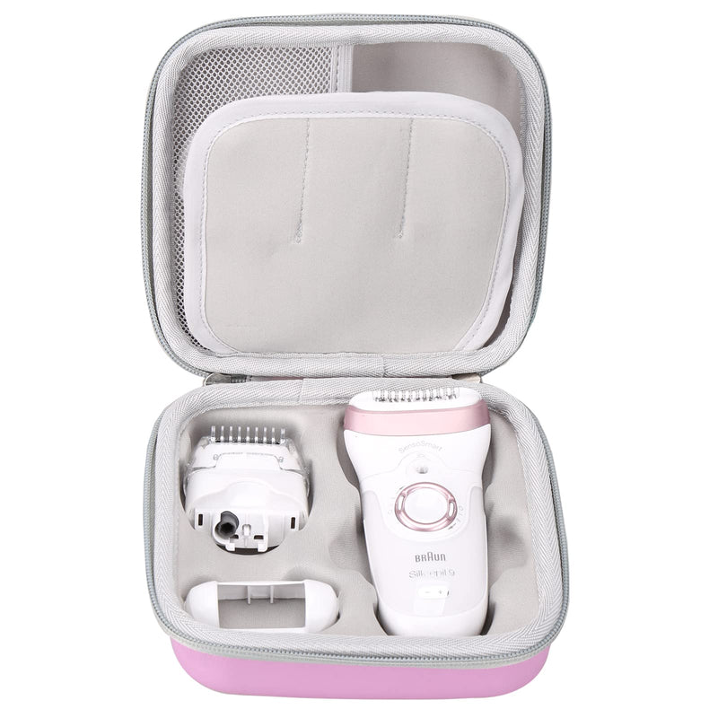 [Australia] - FBLFOBELI EVA Hard Case Compatible with Braun Silk-épil 7 SE7-041/SE7-141/Silk-épil 5 5-620/5 SE5-230/Silk-épil 9 9-890/9 9-880/9 9-720 Epilator Facial Hair Removal (Purple) Purple 