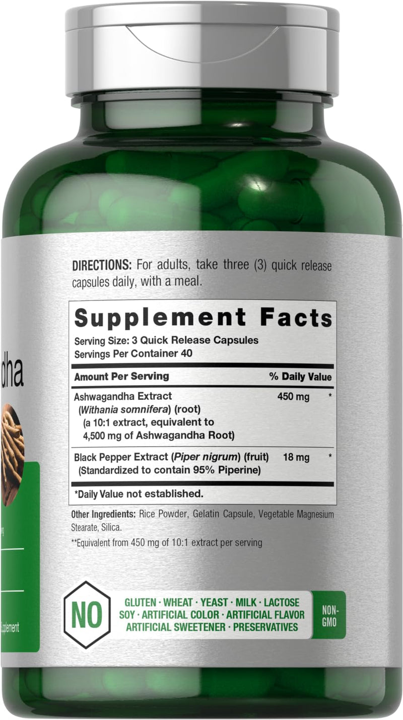 [Australia] - Horb√§ach Ashwagandha Supplement | Max Strength | 120 Capsules | Non-GMO, Gluten Free 120 Count (Pack of 1) 