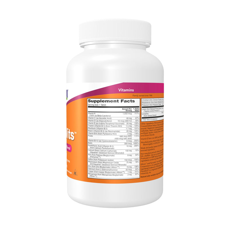 NOW Foods Supplements, Daily Vits™, One Tablet Daily with Lutein & Lycopene, 250 Tablets 250 Count (Pack of 1)