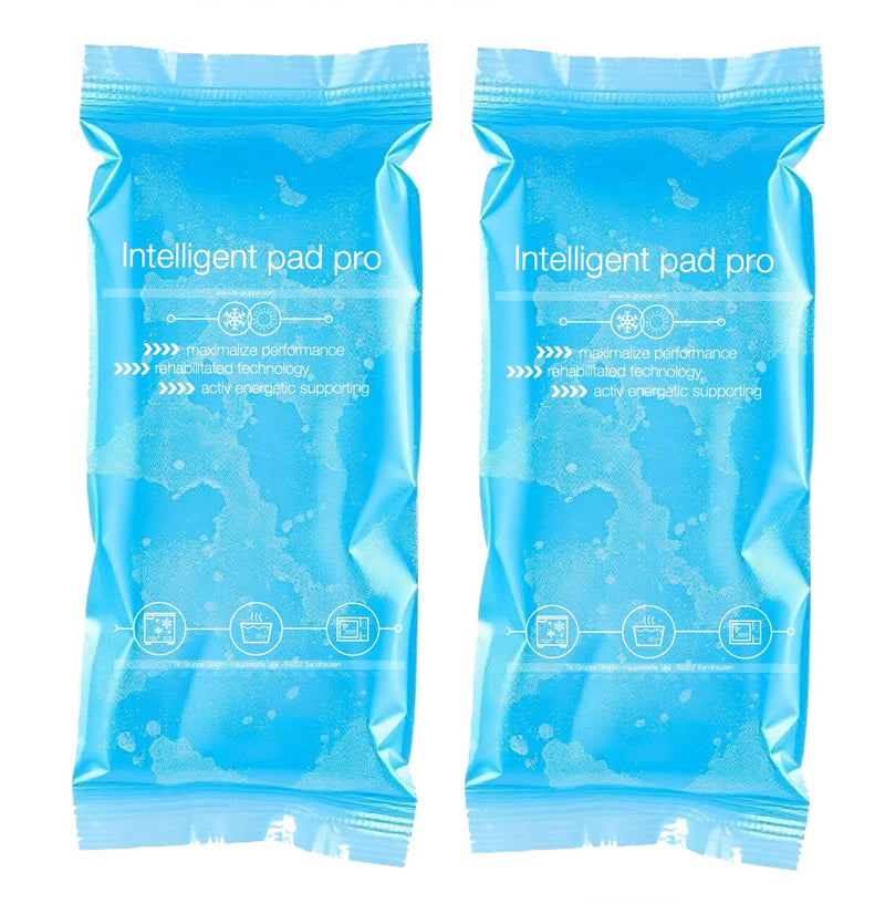 [Australia] - 2x cold compresses - MADE IN GERMANY - cooling pads set, blue with cooling pad 29x12 cm - versatile cooling and warm pads, can be used as a cold or warm compress as well as gel pads 2x XXL 