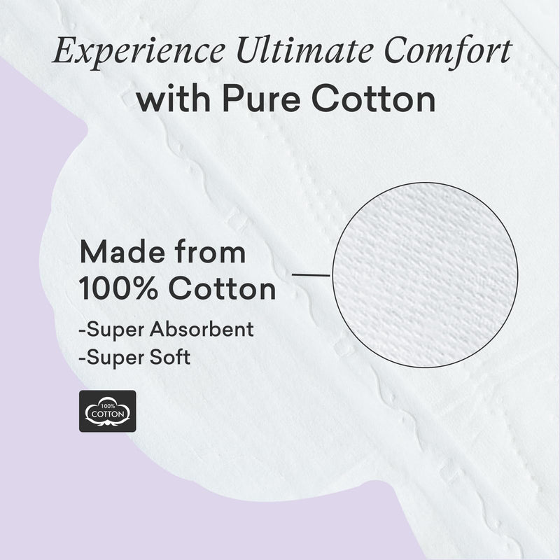 [Australia] - Teens Period Pads with Wings for Tweens, Organic Cotton Sanitary Pads for Teens Girls 9-10-11-12-14 Teen Menstrual Pads, Teen Regular, 18 Count Regular Size (3 Drop) 