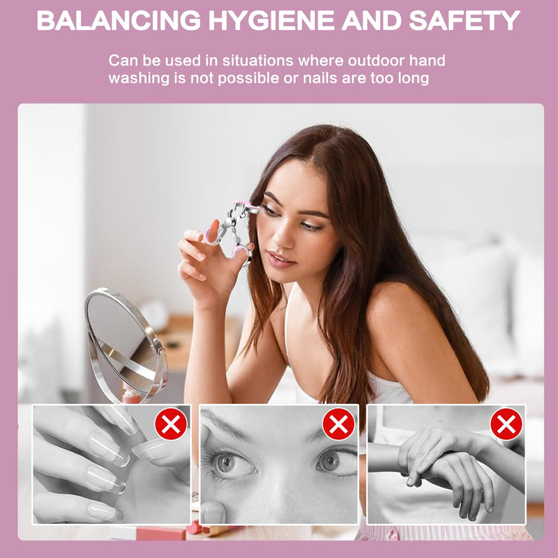 [Australia] - Contact Lens Tweezers for Soft Lenses, Aid for Contact Lenses, Soft Hard Contact Lens Inserter Remover, Contact Lens Carrying Tool, Contact Lens Support for Women Men Purple 