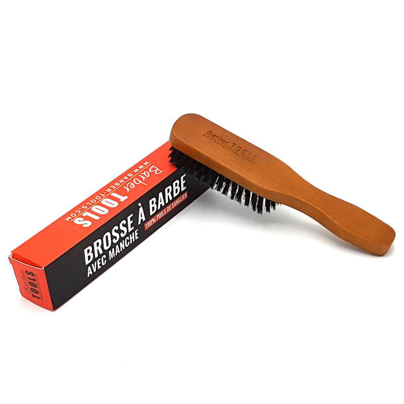 [Australia] - BARBER TOOLS Brush Beard Brush with Handle, 1 Piece 1 Piece (Pack of 1) 