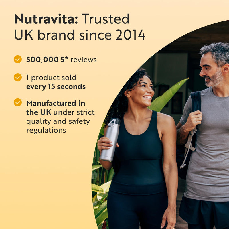 Nutravita Creatine Monohydrate 3000mg with Magnesium 360mg - 360g Unflavoured Vegan Creatine Powder (60 Day Supply) - Pre Workout Supplement for Men & Women - Made in The UK