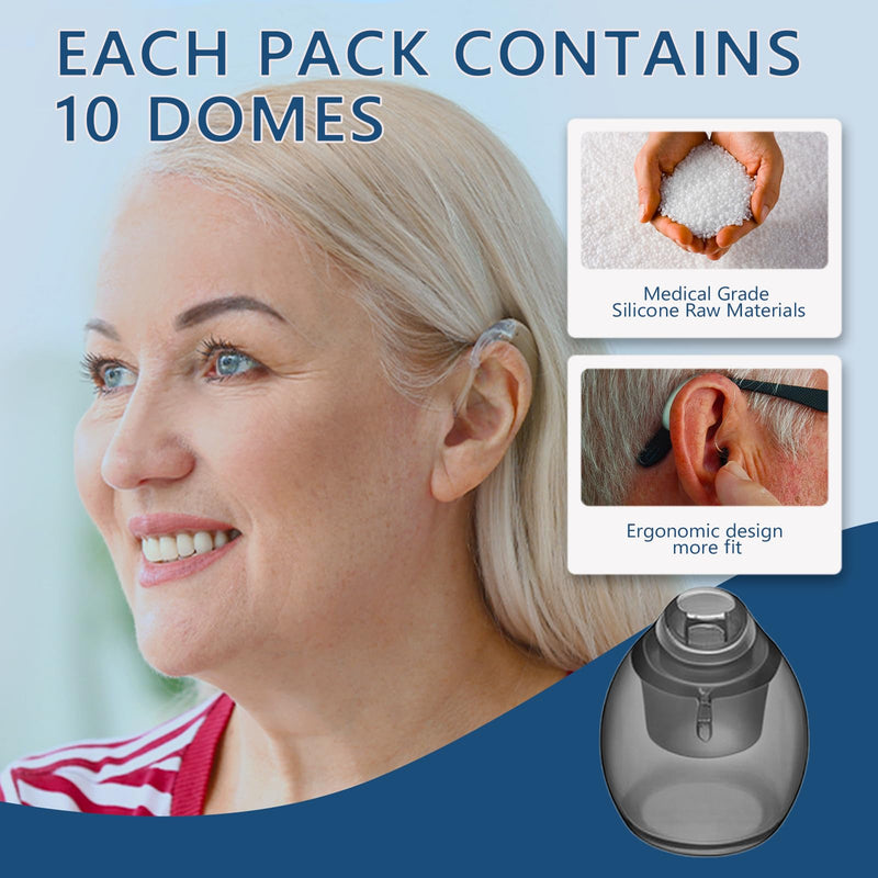[Australia] - 20 pcs Phonak Vented 4.0 Hearing Aid Domes Small Size (0.29inch=7.5mm),Phonak Hearing aid Accessories,Hearing Aids Domes for Phonak Audeo Marvel Paradise Lumity Accessory Vented 4.0 Dome Small White-2 Pcaks/20 Pcs 