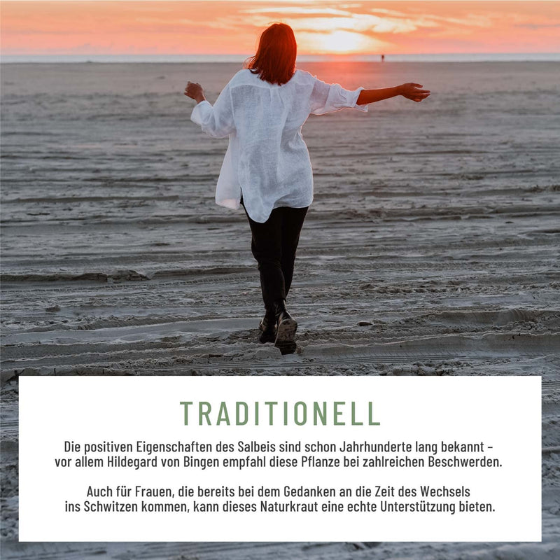 [Australia] - NATURTREU® sage capsules high dosage - 6000mg sage per capsule - sage extract (60:1) - 120 capsules vegan & laboratory tested 