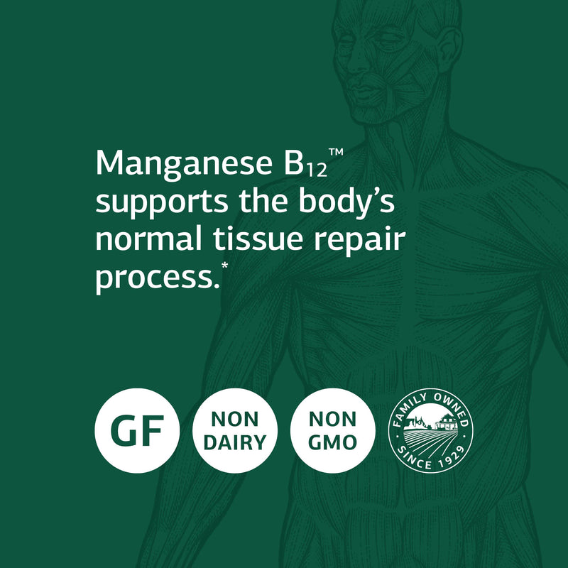 [Australia] - Standard Process Manganese B12 - Whole Food Hemoglobin and Antioxidant with Manganese, Organic Carrot, Maltodextrin, Copper, Organic Sweet Potato, Camu Camu, Vitamin B12-90 Tablets 