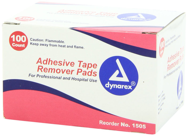 [Australia] - Dynarex Adhesive Tape Remover Pad, Assorted 100 Count 