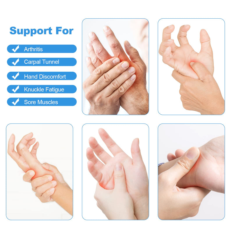 [Australia] - Arthritis Gloves for Women Men, Arthritis Pain Relief Gloves Fingerless Gloves Hand Warmers Gloves Compression Gloves Small 