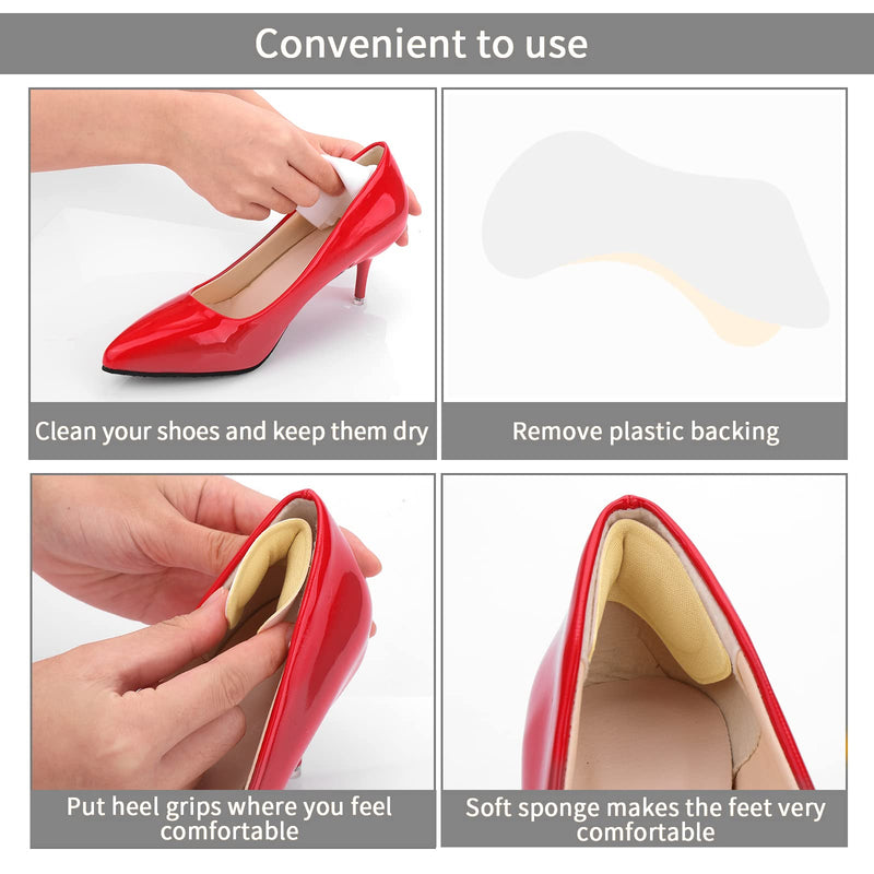 [Australia] - Sibba 10 pairs of high heel cushion pads, shoe fillers with adjustable toe filling inserts, front insoles, heel grips, inner insert, prevents shoes that are too big from slipping off the heel, relieves blisters, 10 pairs of style 3 