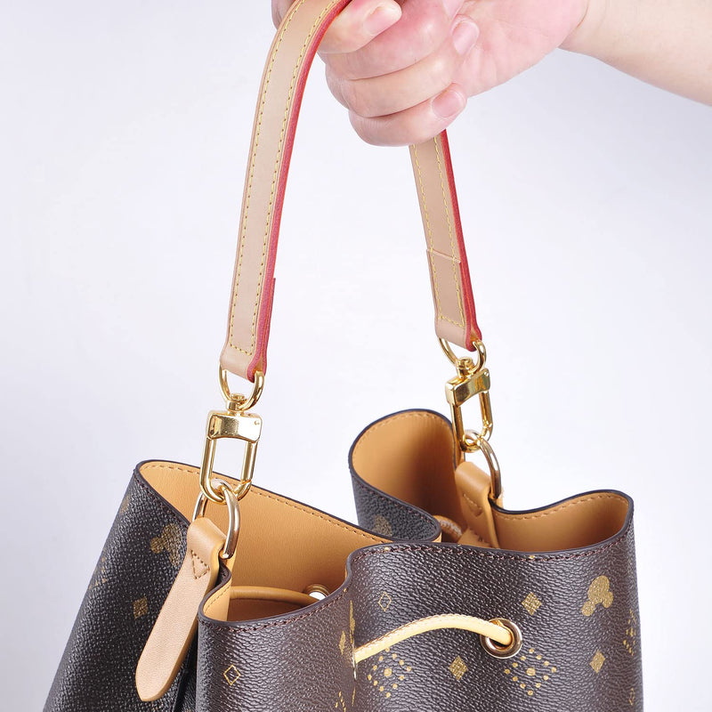 Genuine Leather Plain Strap Replacement Top Handle Leather Strap for Handbag (Yellow, 26 in) Yellow