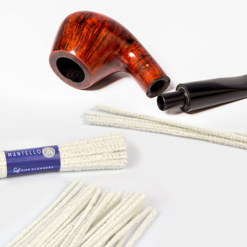 [Australia] - Mantello Pipe Cleaners (176 Pack- Soft Bristle) - 6 Inch, 100% Cotton, Steel Wire Pipe Cleaners for Pipe Smoking- Pipe Cleaners Bulk for Glass Tobacco Pipe, White Pipe Cleaners Craft Supplies 