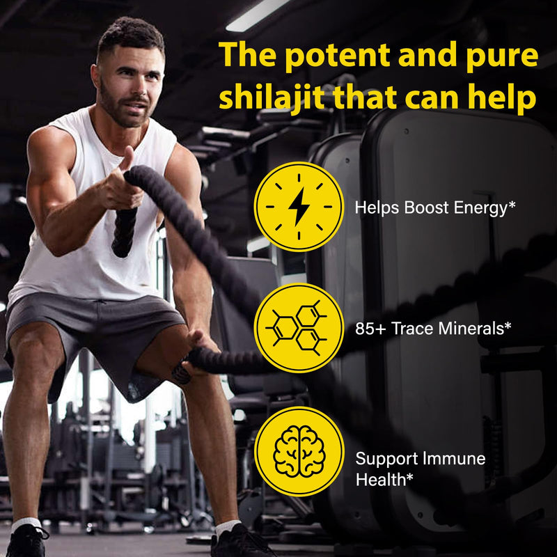 [Australia] - Shilajit Gummies for Men & Women - Pure Himalayan Shilajit Gold Gummies Rich in Ashwagandha, Gokshura with 85+ Minerals, Authentic Flavor, 100% Natural, 80 Gummies 