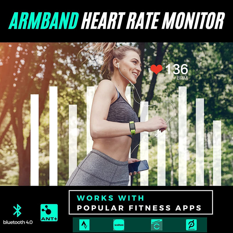 [Australia] - Powr Labs Bluetooth Armband Heart Rate Monitor - ANT+ Compatible with Polar, Peloton, Wahoo, Strava, Garmin, Whoop 
