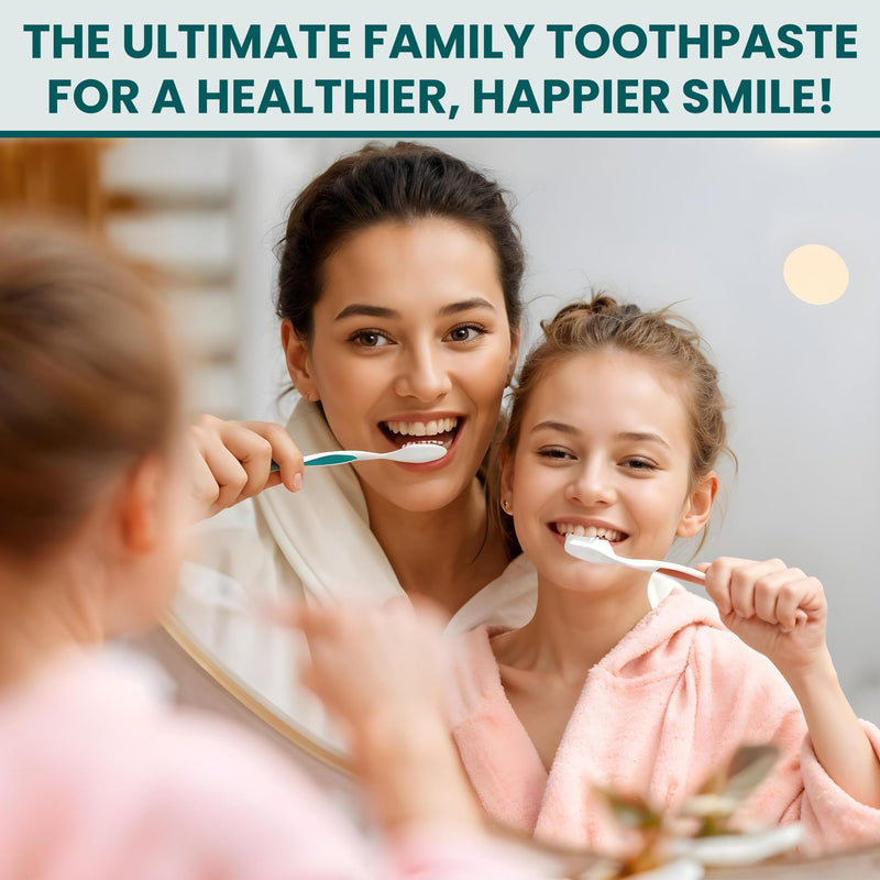 Optivida (Fluoride Free) Colloidal Silver (20ppm) Infused Xylitol Toothpaste for Adults & Kids. Anti-Cavity*, Anti-Plaque* Coral Toothpaste with Spearmint Oil for Gum Health & Teeth whitening - 4oz 4 Ounce (Pack of 1)