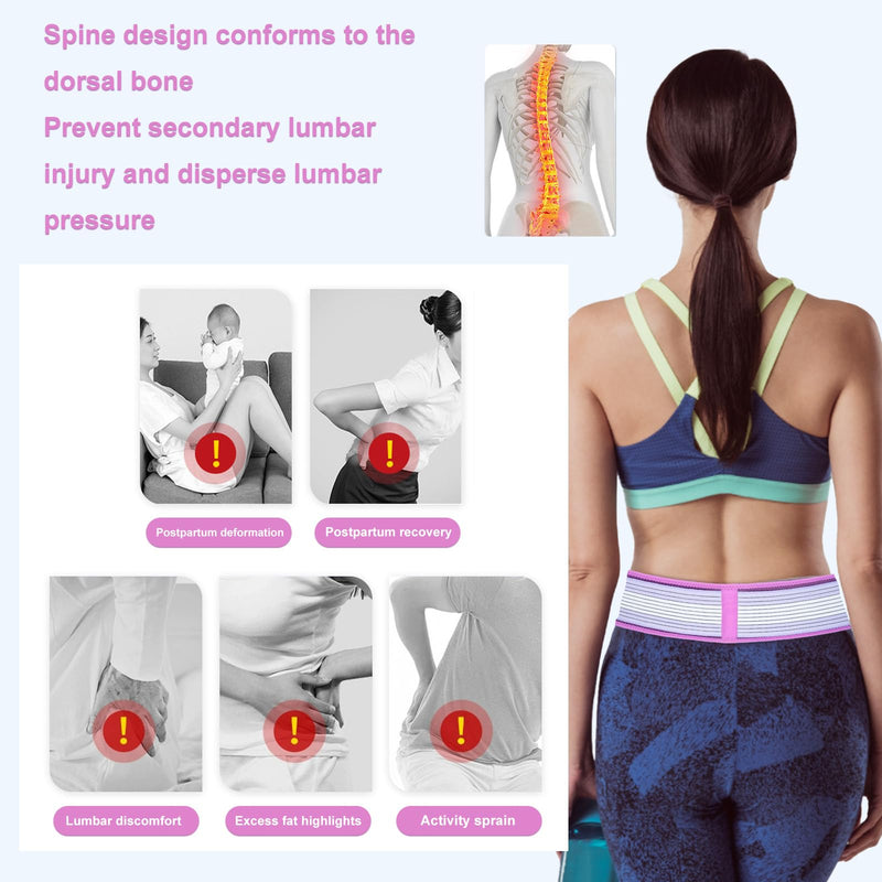 SI Joint Hip Belt Sacroiliac Belt Pelvic Support Belt Improve Posture Lower Back Support Brace for Women Men Purple Regular