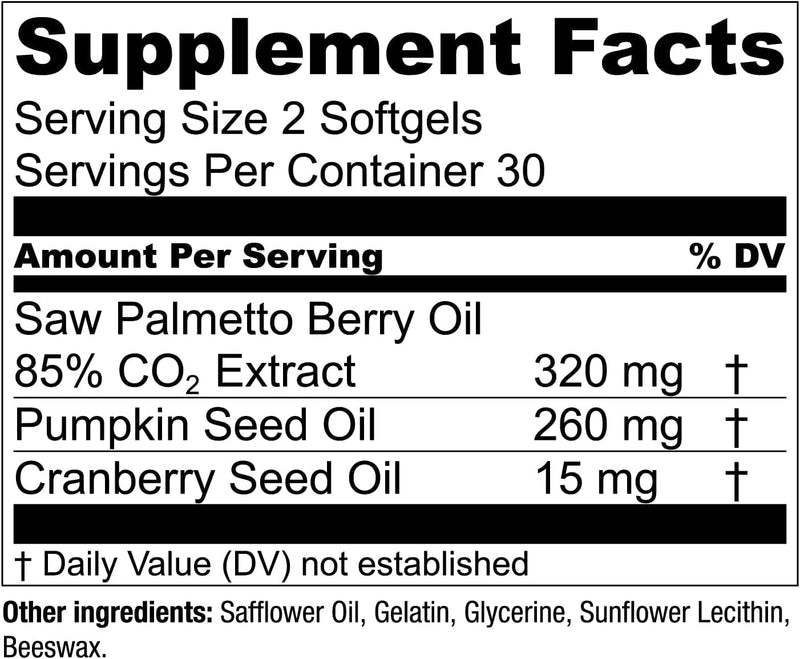 [Australia] - Saw Palmetto Plus - Prostate Health Supplement for Men with Pumpkin and Cranberry Seed Oil | Supports Bladder and Urinary Health by Essential Elements - 60 Softgels 60 Count (Pack of 1) 