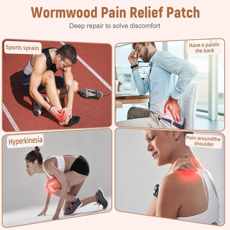 [Australia] - Mutree Pain Relief Patch, Pack of 40 Natural Herbal Pain Relief Patch Self-Adhesive Heat Plasters Pain Plasters for Knee Neck Shoulder Relieve Pain 