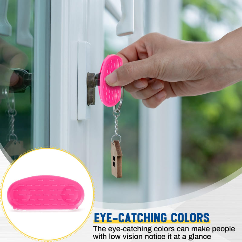 [Australia] - 6 Pack Easier to Grip Key Turner Aid Bright Aid Key Turners for Arthritis Red, Blue and Yellow Key Turner for Weak or Elderly Hands 