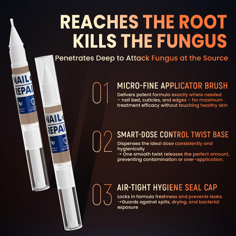 Toenail Fungus Treatment Extra Strength Pen for Toenail & Finger, More Pure Natural Plant Extracts, Toe Nail Fungus Treatments for Damaged Nail