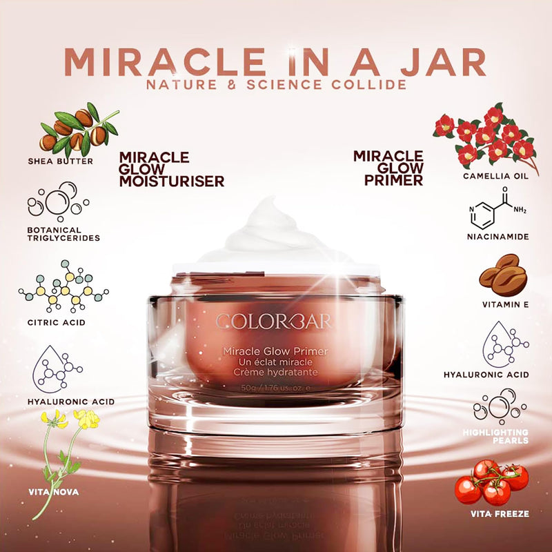 Colorbar Miracle Glow Moisturizer - Face Moisturizer for Women - Wrinkle-Preventing Moisturizer Face Cream - Hydrates and Balances Skin - 1.7 oz