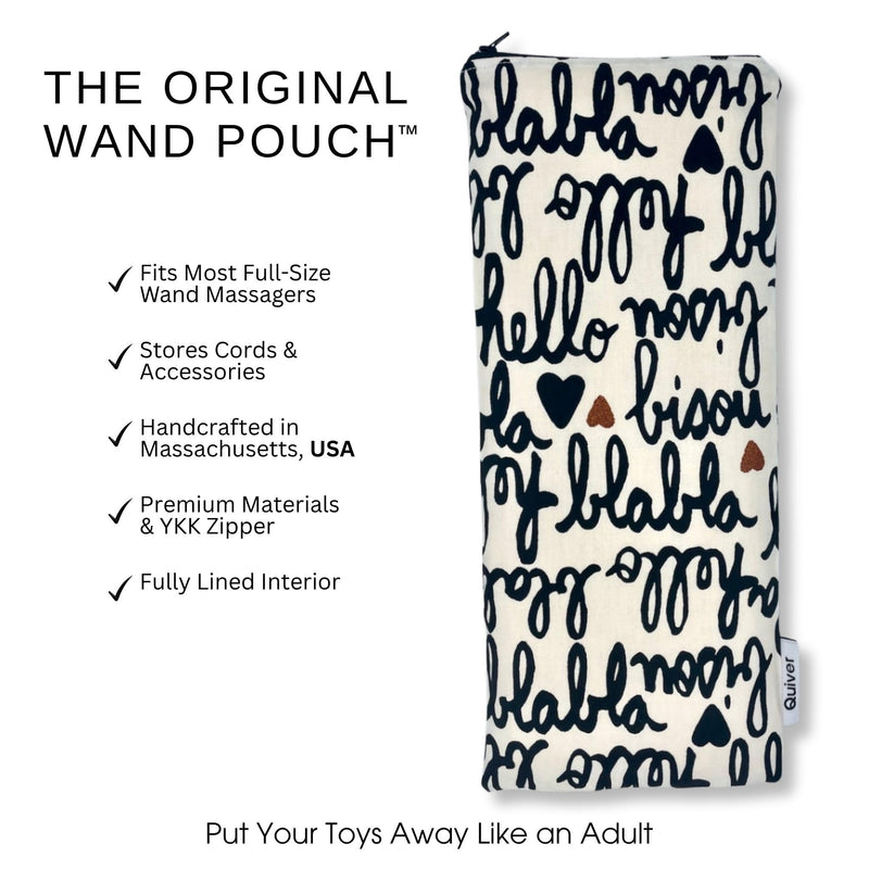 The Original Wand Pouch™ – Storage for Full-Size Wand Massagers | Put Your Toys Away Like an Adult™