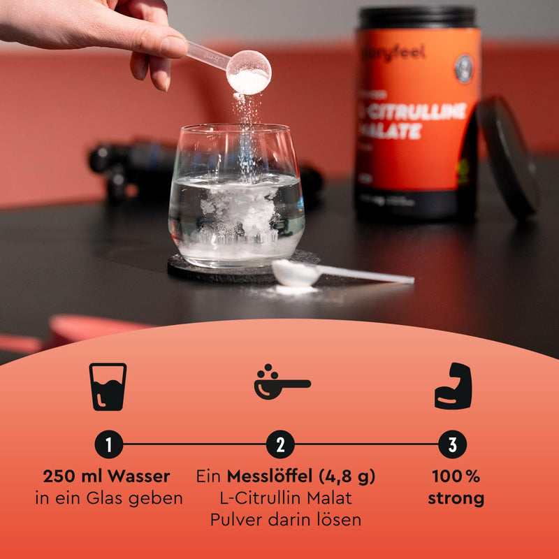 [Australia] - L-Citrulline Malate 2:1 Powder 600g - High-dose pre-workout amino acid - 4800mg Citrulline Malate - Optimal solubility and highest purity - Laboratory tested, vegan and without additives 