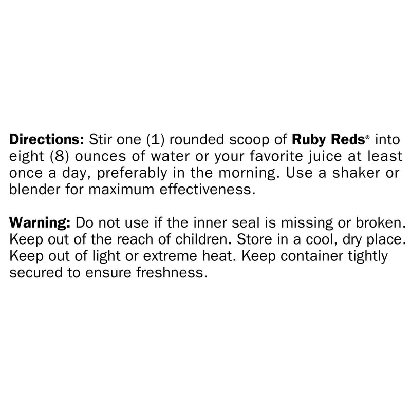 Ruby Reds Delicious Reds Powder Fruit & Vegetable Supplement – 30 servings | Support Healthy Metabolism, Probiotic Support, Fight Free Radicals, Healthy Energy Levels 10.9 Ounce (Pack of 1)