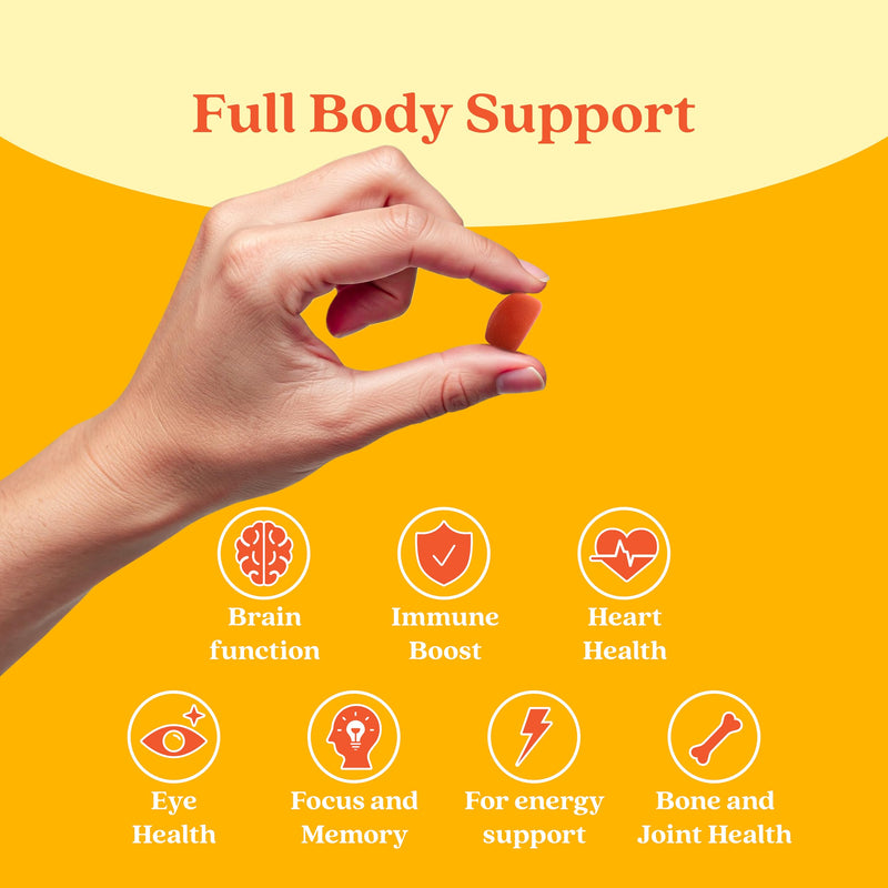 BeLive Omega 3 6 7 & 9 Gummies for Healthy Heart and Brain, Zero Sugar | From Flaxseed Oil & Sea Buckthorn Fruit Oil for Full Body Overall Support, Brain & Eye, Bone & Joint - Peach Flavor - 60 Ct 1