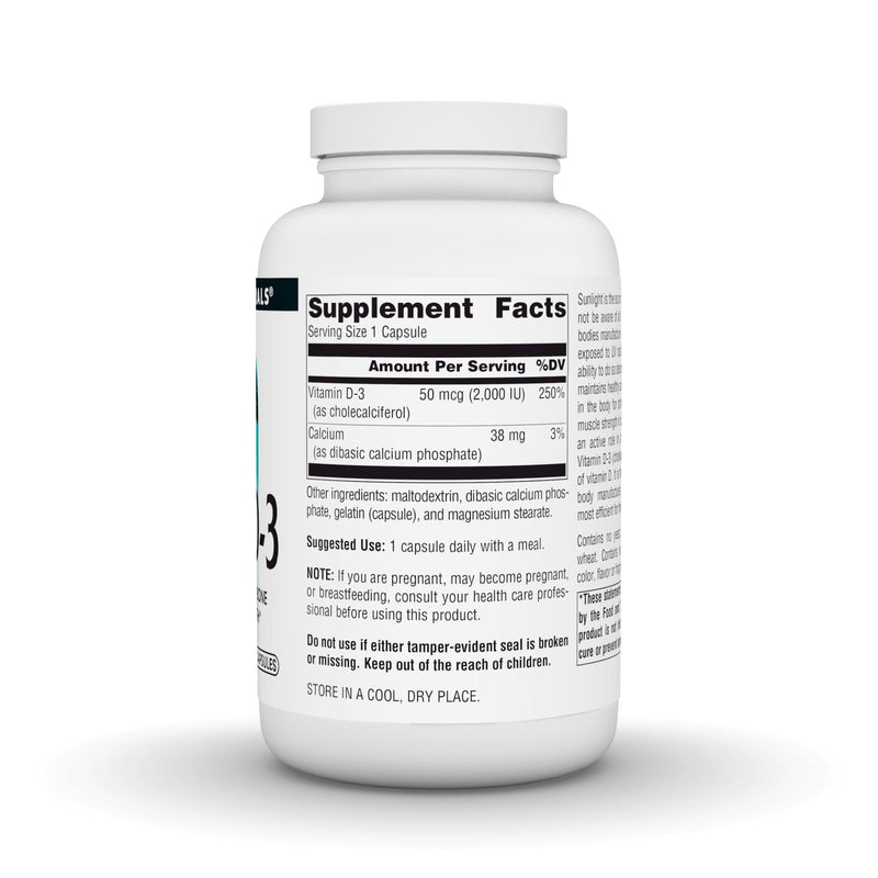 Source Naturals, Vitamin D-3-50mcg (2000 IU) - 400 Capsules | Bioactive Form for Bone & Immune Health 400 Count (Pack of 1)