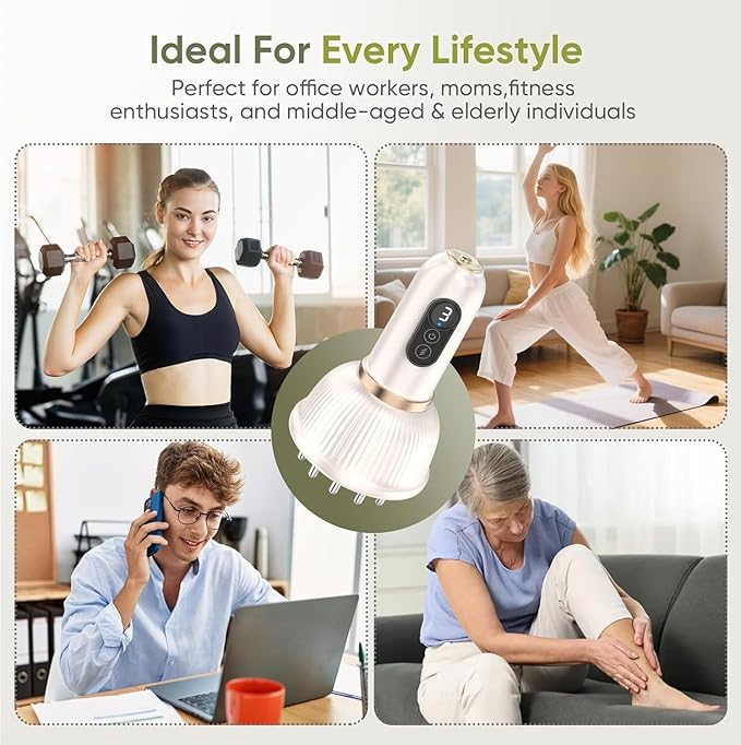 Lymphatic Drainage Massager for Full Body, Body Sculpting Machine & Cellulite Massage Tool for Skin Smoothing, – Relieves Muscle Tension, Reduces Cellulite, and Enhances Skin Firmness