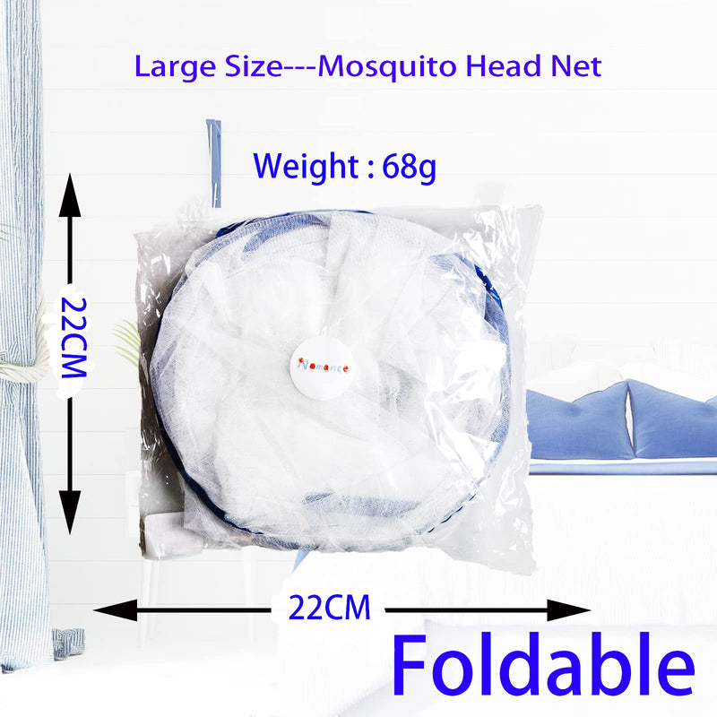 [Australia] - CMINGJ Portable Mosquito Head Net Foldable Pop-Up Travel Essentials Mosquito Net for Bed Free Installation-Large Size Suitable for Bedroom, Camping, nap (Large) Large 