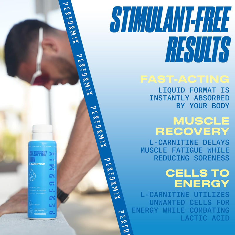 [Australia] - PERFORMIX - SST Support Burn - Fast-Acting L-Carnitine Liquid - Converts Cells Into Energy - Improves Memory & Focus - Metabolism Support - Stim Free - for Men & Women - Ice Berry - 31 Servings 15.7 Fl Oz (Pack of 1) 