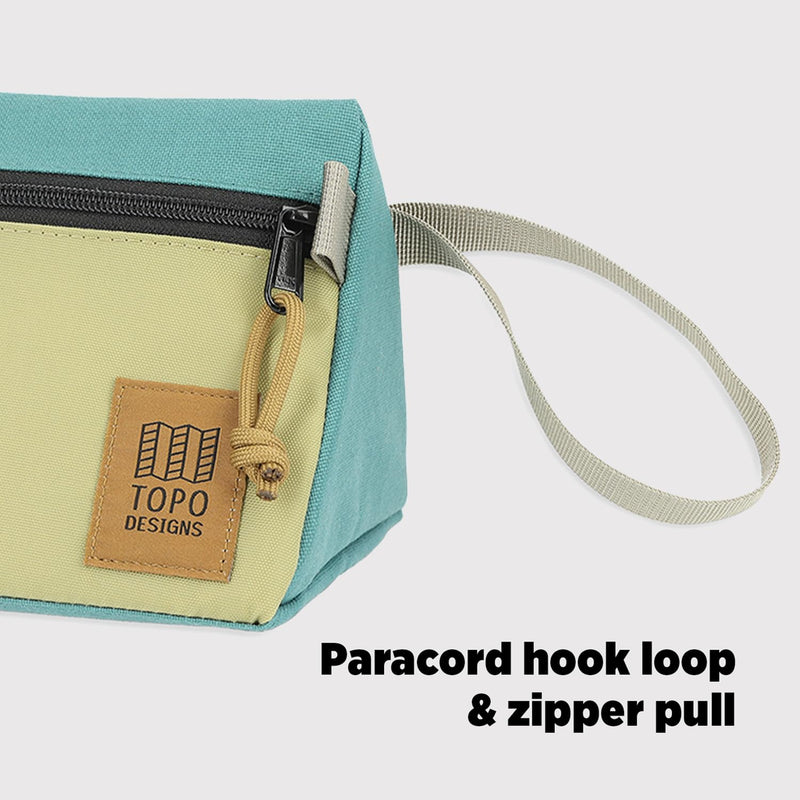 Topo Designs Dopp Kit - Travel Bag for Personal Care Essentials, Self Standing Triangular Shape, Fully Lined for Easy Cleaning, Recycled Nylon (Navy/Navy) 3L Navy/Navy