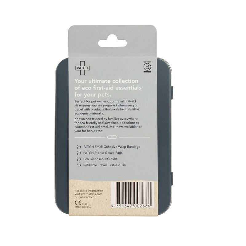 PATCH Eco Pet First Aid Kit for Dogs and Cats. Cat and Dog First Aid Kit with Bandages, Gauze Pads & Glove. Emergency First Aid Kit for Animals Including Puppy Small - PawsPlanet Australia