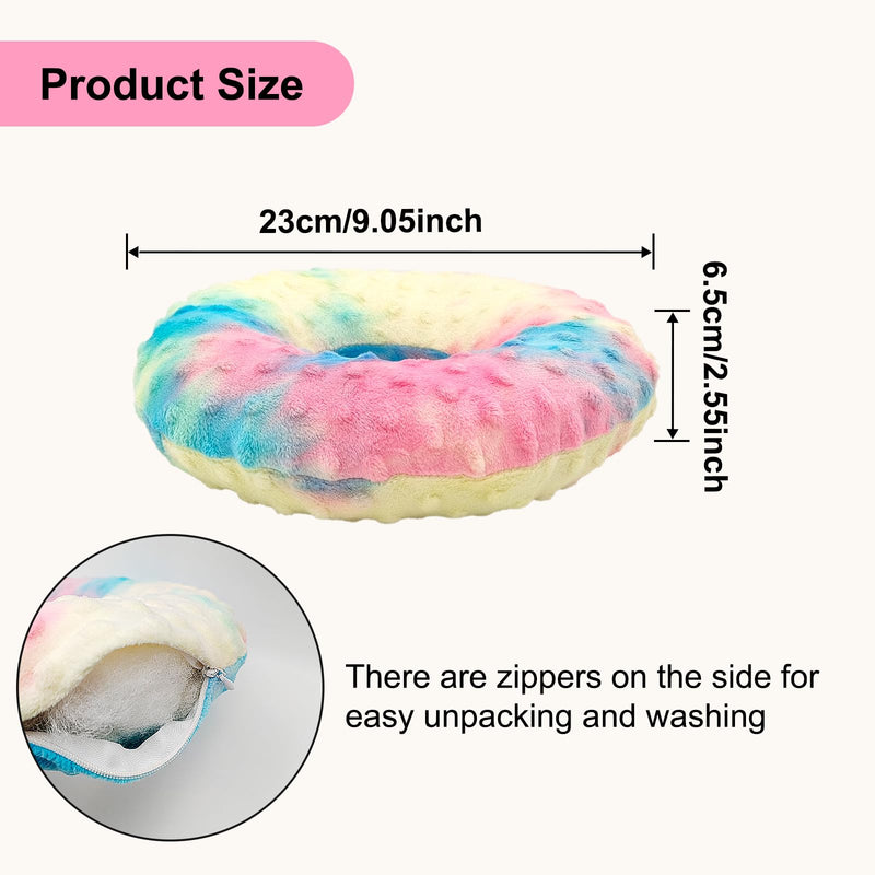 Ear Pierced Pillow with Hole for CNH and Pain, Ear Inflammation, Pressure sores, O-Shaped Side Sleeping Pillow, Cotton Protection for Side Sleepers (Round) Round