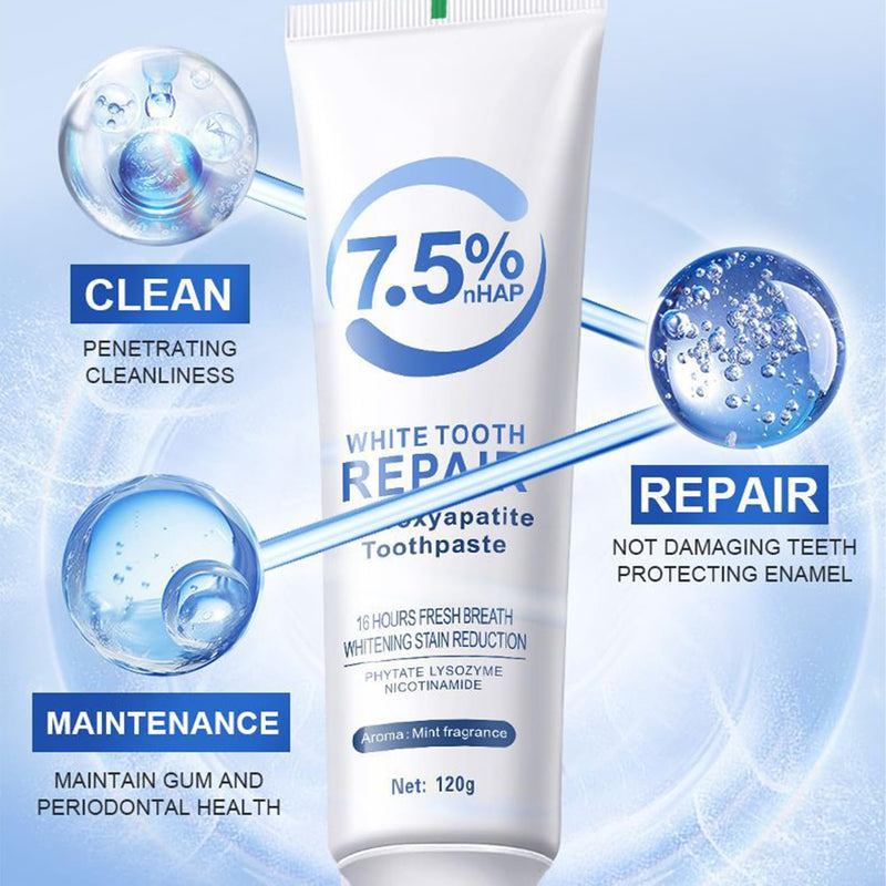 [Australia] - Hydroxyapatite Toothpastes for Enamel Protection and Tooth Strengthening, Fluoride-Free Formula for Sensitive Teeth, Gentle and Effective Formula, Gentle Mint, Fresh Breath (2PCS) 2pcs 