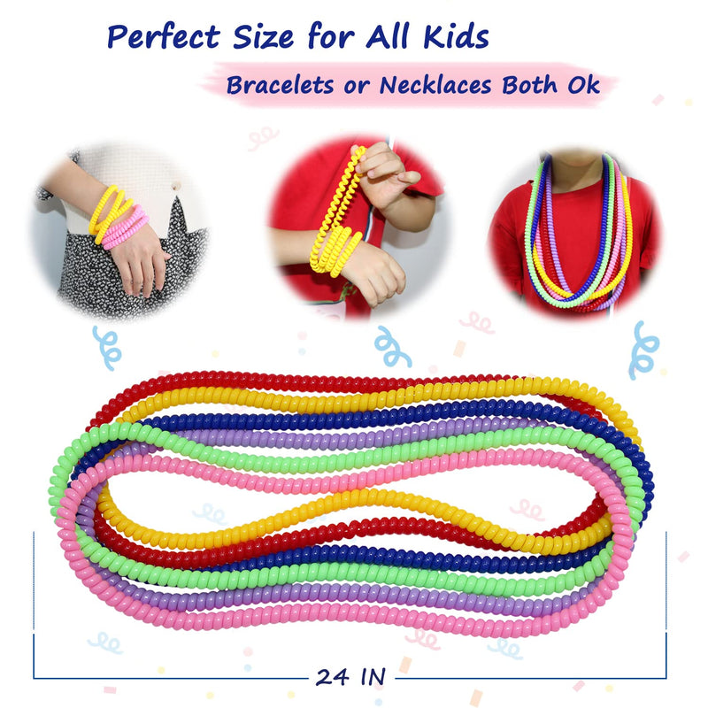 [Australia] - Sensory Chew Necklace for Boys and Girls, 6 Pack Stretch Chewing Necklaces for Kids with Autism ADHD SPD, Oral Motor Aids Baby Chew Toys Reduce Fidgeting for Kids Chewer (6) Rainbow 