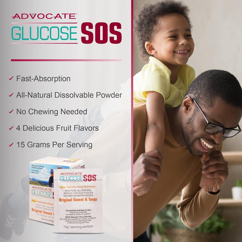 [Australia] - Glucose SOS Glucose Berry Medley Glucose Powder, Natural Dextrose Packets, Fast-Absorption, Instantly Dissolves, No Water Needed, 6 Sachets per Box 0.55 Ounce (Pack of 6) 