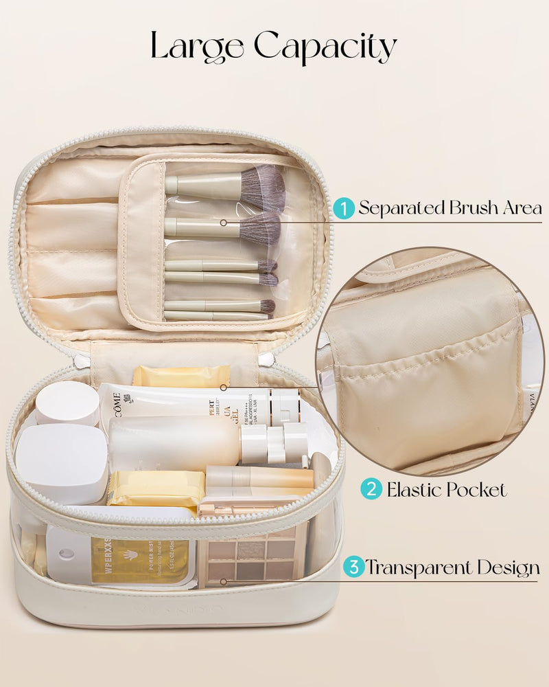 Vlando Jewelry Box for Women & Travel Makeup Bag