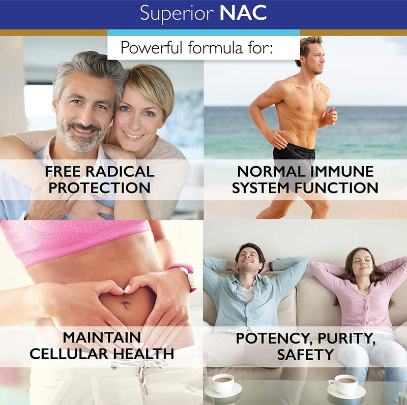 [Australia] - Superior Labs - NAC (N-Acetyl Cysteine) - Dietary Supplement with Selenium - 1,200mg, 150 vegetable capsules - Free Radical Protection - Normal Immune System Function - Maintains Cellular Health 