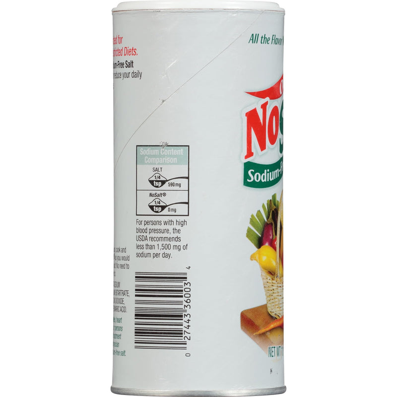 [Australia] - Original NoSalt 11OZ - Premium Sodium-Free Salt Substitute, Ideal for Low Sodium Diets, Real Salt Taste (Pack of 1) + CreateAndBundle Sticker 
